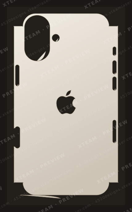 Apple 16 Plus — Apple 16 Plus - Half logo