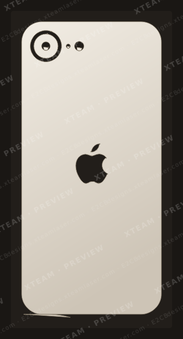 Apple 17e — Apple 17e - Back logo 1