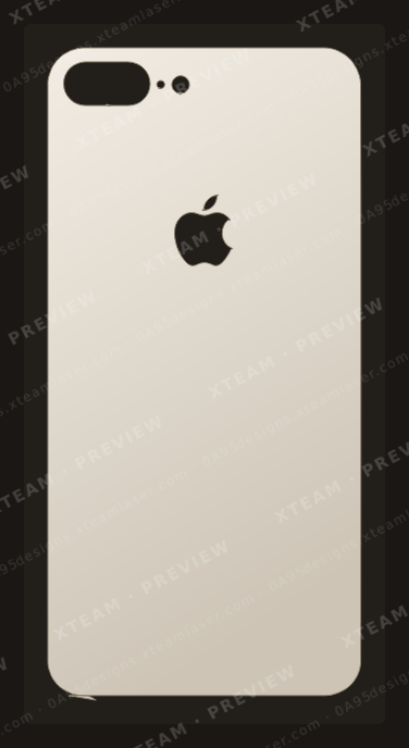 Apple 8 Plus — Apple 8 Plus - Back logo