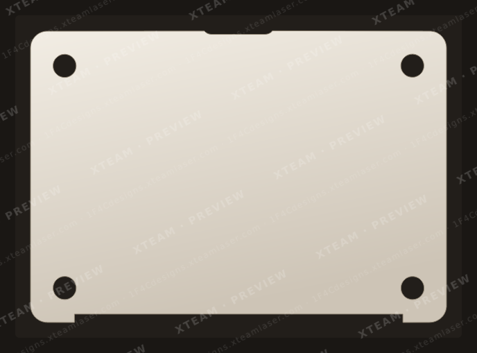 Apple Air 13-inch (2010-2017) A1369 — Apple Air 13-inch (2010-2017) A1369 - Macbook BOTTOM V1