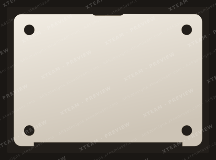 Apple Air 13-inch (2010-2017) A1369 — Apple Air 13-inch (2010-2017) A1369 - Macbook BOTTOM V1 (2)