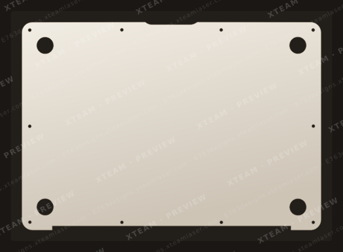 Apple Air 13-inch (2010-2017) A1466 — Apple Air 13-inch (2010-2017) A1466 - Macbook BOTTOM V2 (2)