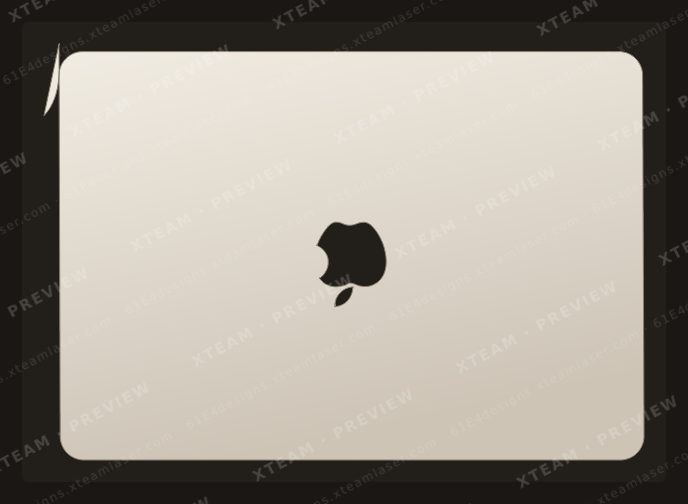 Apple MacBook Air 13.3 (A1466 A1369) — Apple MacBook Air 13.3 (A1466 A1369) - Back logo