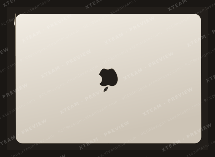 Apple MacBook Air 13.3(A2337 A2179)(2020) — Apple MacBook Air 13.3(A2337 A2179)(2020) - Back logo