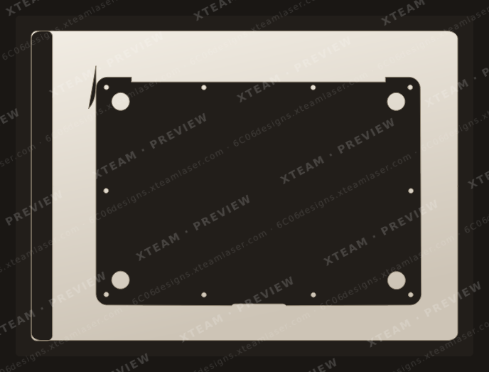 Apple MacBook Air 13.3(A2337 A2179)(2020) — Apple MacBook Air 13.3(A2337 A2179)(2020) - Full Wrap Bottom