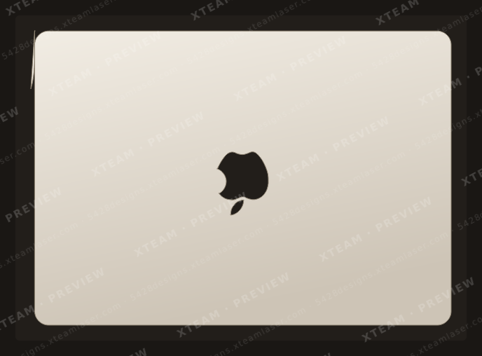 Apple MacBook Air 13 M4(A3240)(2025) — Apple MacBook Air 13 M4(A3240)(2025) - Back logo