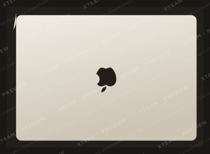 Apple MacBook Air 15 M2(A2941)(2023) — Apple MacBook Air 15 M2(A2941)(2023) - Back logo