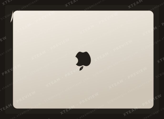 Apple MacBook Air 15 M4(A3241)(2025) — Apple MacBook Air 15 M4(A3241)(2025) - Back logo