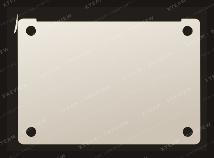 Apple MacBook Pro 13.3(A2338 A2289)(2020) — Apple MacBook Pro 13.3(A2338 A2289)(2020) - Full Wrap Bottom
