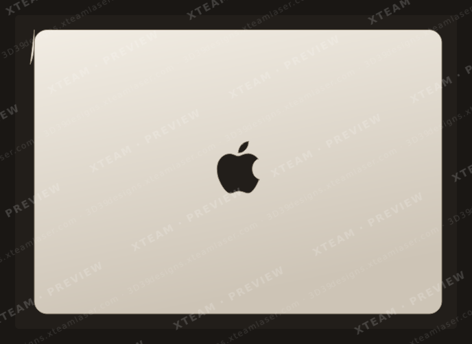 Apple MacBook Pro 13 M2(A2338)(2022) — Apple MacBook Pro 13 M2(A2338)(2022) - Back logo