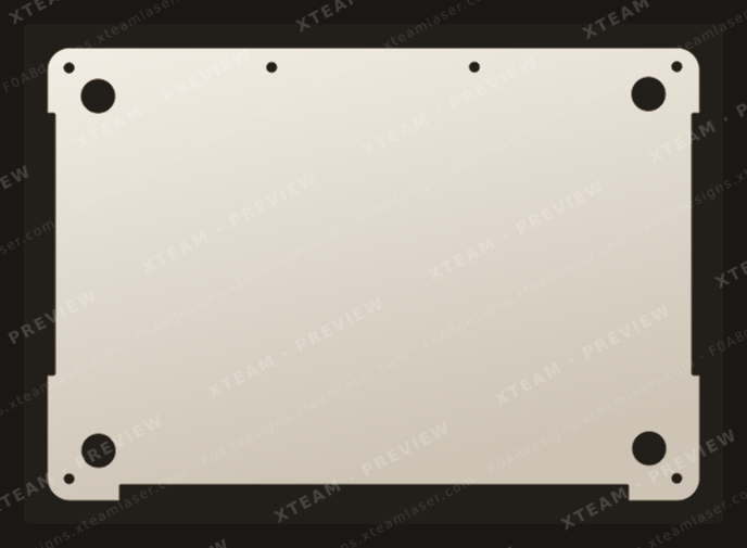 Apple Pro 13-inch (2020) A2338 M1 — Apple Pro 13-inch (2020) A2338 M1 - Macbook BOTTOM V2 (2)