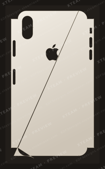 Apple XS Max — Apple XS Max - Half logo 1