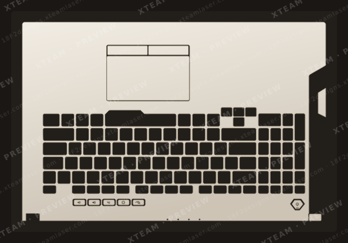Asus ROG Strix G712L — Asus ROG Strix G712L - KEYBOARD FULL (2)