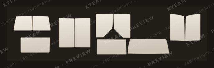 Chevrolet Astro — Chevrolet Astro - Window Film C MVLWB 1990