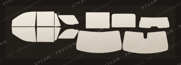 Chevrolet Tahoe — Chevrolet 타호 (Tahoe) - KOR (국산차)Window Film C 쉐보레( ) TAHOE 2022 2024