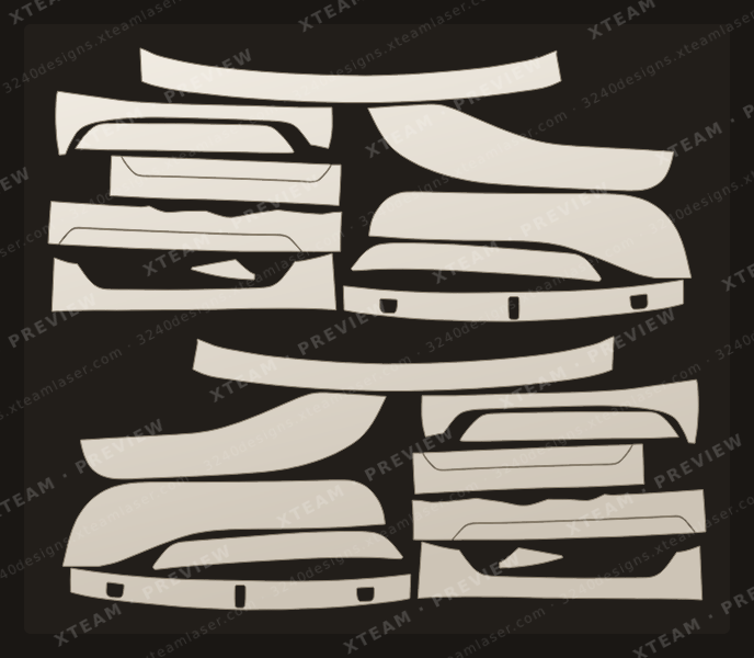Door Panel Threshold Strip BMW — Door Panel Threshold Strip BMW - Car partial protection kit D 7 Series 760 2019