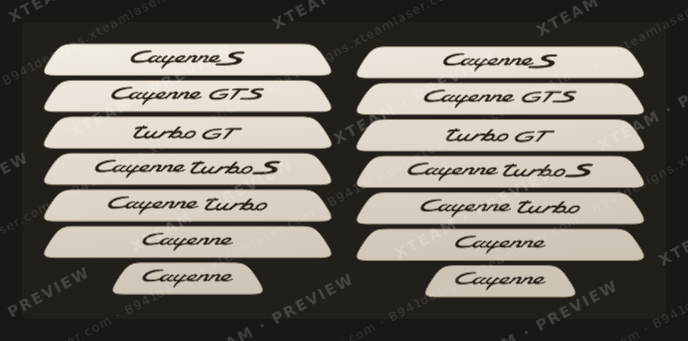 Door Panel Threshold Strip Porsche — Door Panel Threshold Strip Porsche - Car partial protection kit D Cayenne 2021
