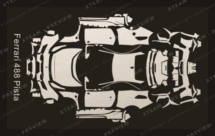 Ferrari UnknownSeries — Ferrari UnknownSeries - Scale down drawing of the car F