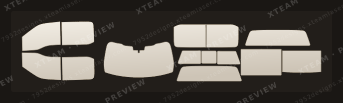 Ford F-150 — Ford F-150 - FOR (수입차)Window Film F 포드( ) F 슈퍼크루 14세대 (Super Crew 14th Generation) 2021 2024