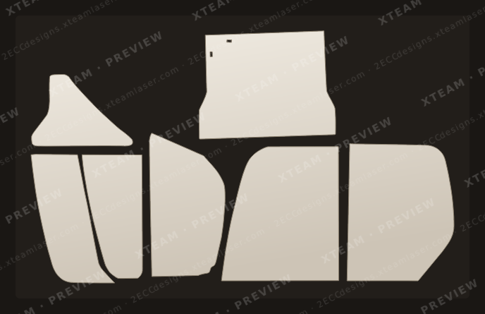 Heavy Equipment 두산(Doosan) — Heavy Equipment 두산(Doosan) - KOR (국산차)Window Film H 중장비( ) 03 DX55W (굴삭기) (Excavator) 1980 2023