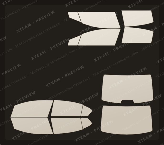 Honda Civic — Honda 시빅 (Civic) - FOR (수입차)Window Film H 혼다( ) 4DOOR 2012 2015