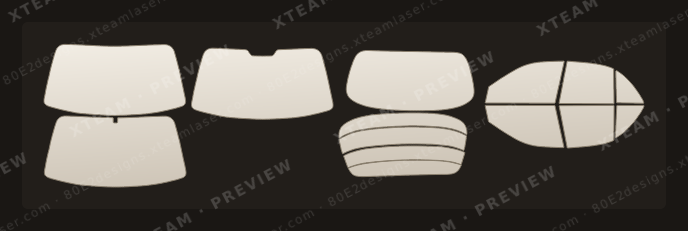 Hyundai 마르샤(Marsha) — Hyundai 마르샤(Marsha) - KOR (국산차)Window Film H 현대 ( ) HAN 1995 1998