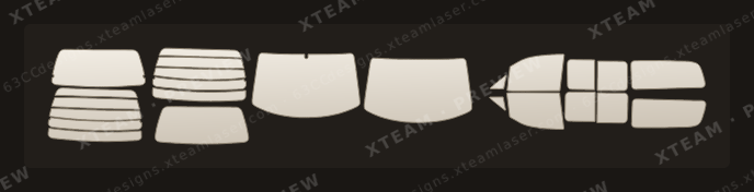 Hyundai 스타렉스(Starex) — Hyundai 스타렉스(Starex) - KOR (국산차)Window Film H 현대 ( ) 6 밴 롱 6 Van Long 1997 2007