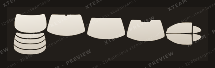 Hyundai Tiburon — Hyundai 티뷰론 (Tiburon) - KOR (국산차)Window Film H 현대 ( ) KCC 1996 1999