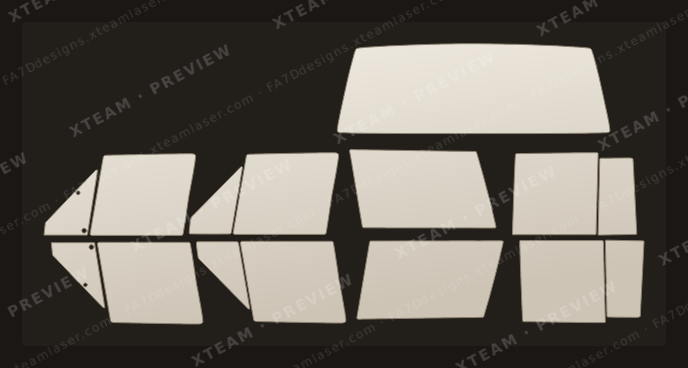 Jeep Cherokee — Jeep Cherokee - Window Film J Four door 1984