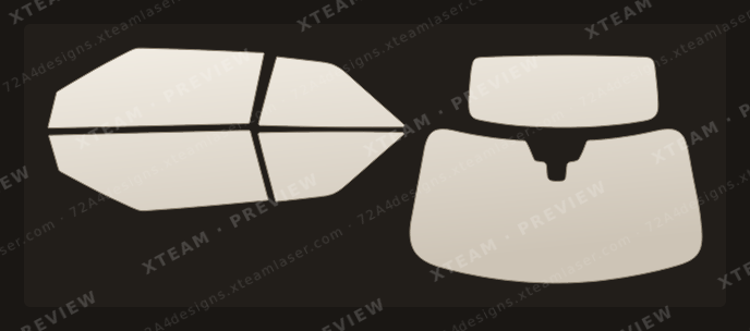 Land Rover Range Rover Evoque — Land Rover 레인지로버 이보크 (Range Rover Evoque) - FOR (수입차)Window Film L 랜드로버( ) 컨버터블 (Convertible) 2017 2019