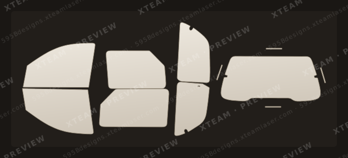 Mercury Monterey — Mercury Monterey - Window Film M MV 2004