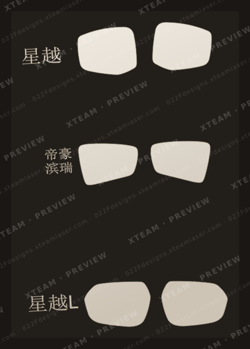 Rainproof Film Geely — Rainproof Film Geely - Car partial protection kit R