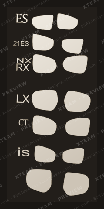 Rainproof Film Lexus — Rainproof Film Lexus - Car partial protection kit R