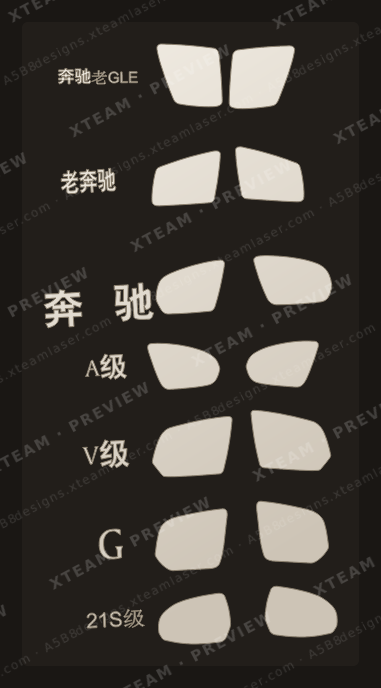 Rainproof Film Mercedes Benz — Rainproof Film Mercedes Benz - Car partial protection kit R