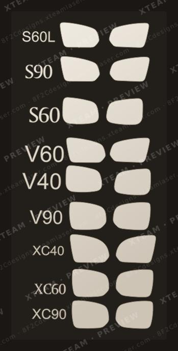 Rainproof Film Volvo — Rainproof Film Volvo - Car partial protection kit R