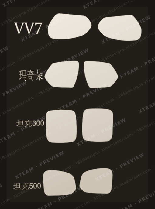 Rainproof Film Wei — Rainproof Film Wei - Car partial protection kit R