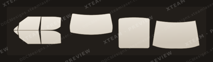 Rivian R1T Pickup — Rivian R1T Pickup - Window Film R Standard Coversge 2022
