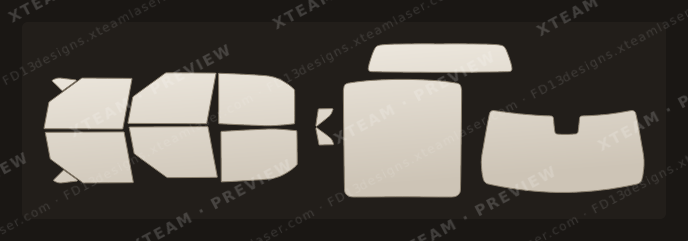 Rivian R1T — Rivian R1T - Window Film R Crew PU 2022