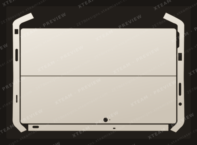 Surface Pro 1, 2 (2013, Model 1601) — Surface Pro 1, 2 (2013, Model 1601) - 2 BACK WITH BORDERS (2)