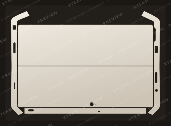 Surface Pro 1 (2013, Model 1601) — Surface Pro 1 (2013, Model 1601) - 1 BACK WITH BORDERS (2)