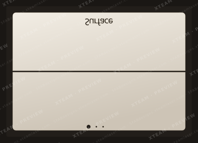 Surface Pro 3 (2014 - Model 1631) — Surface Pro 3 (2014 - Model 1631) - 3 BACK WITH LOGO