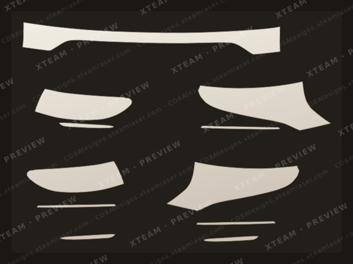 Taillights Mercedes Benz — Taillights Mercedes Benz - Car partial protection kit T EQC 2020