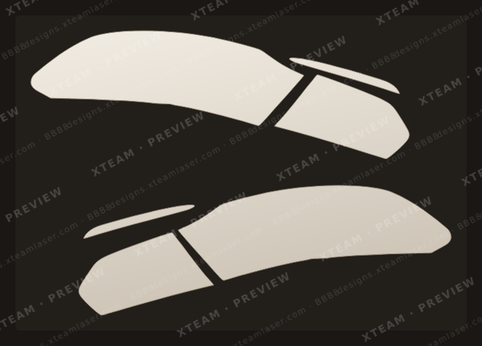 Taillights Mercedes Benz — Taillights Mercedes Benz - Car partial protection kit T GLC Coupe 2020