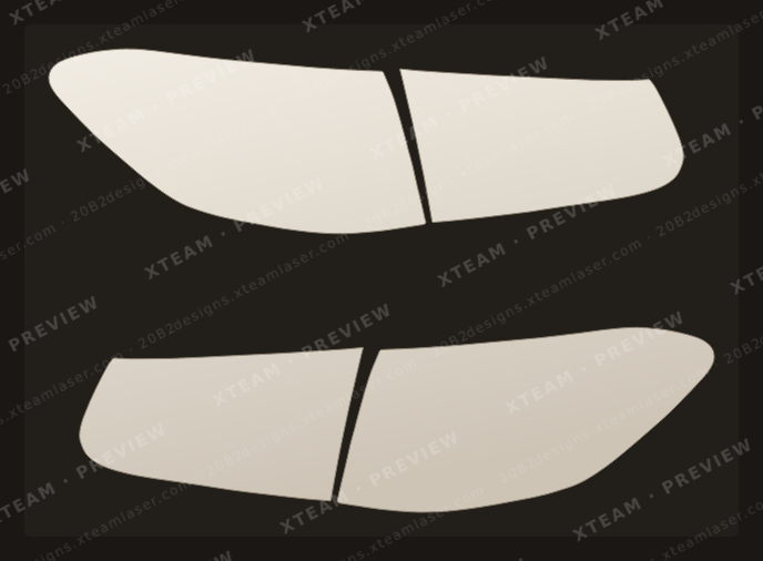 Taillights Mercedes Benz — Taillights Mercedes Benz - Car partial protection kit T GLC SUV 2019